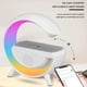 thumbnail image 5 of Luz nocturna LED Altavoz compatible con Bluetooth Cargador inalámbrico de 10 W (blanco), 5 of 6
