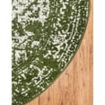 thumbnail image 6 of Unique Loom Medallion Richmond Rug Green/Ivory 3' 3" Round Medallion Traditional Perfect For Dining Room Entryway Bed Room Kids Room, 6 of 9