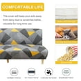 thumbnail image 4 of DEBGFS New Armless Futon Cover Stretch Folding Sofa Bed Slipcover Polyester Elastic Fabric All-Inclusive Cover Furniture Protector,04yellow, 4 of 9