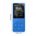 thumbnail image 3 of Bluetooth MP3 Music Player Lossless Portable Fm Radio External Ultra-thin Student MP3 Recorder Black, 3 of 5