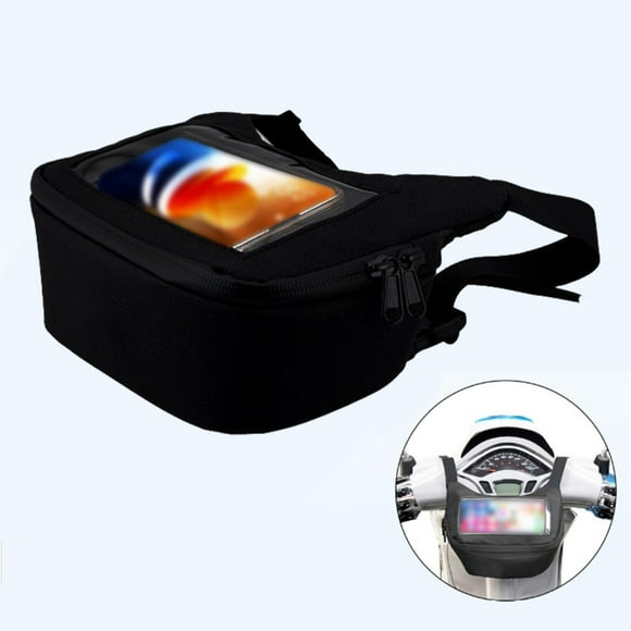 Bolsas para manillar de motocicleta, riñonera, bolsas para la cabeza de motocicleta, accesorio organizador de herramientas portátil, soporte shamjiam Cesta delantera de motocicleta