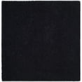 thumbnail image 4 of SAFAVIEH Clyde Solid Plush Polyester Shag Area Rug, Black, 7' x 7' Square, 4 of 7