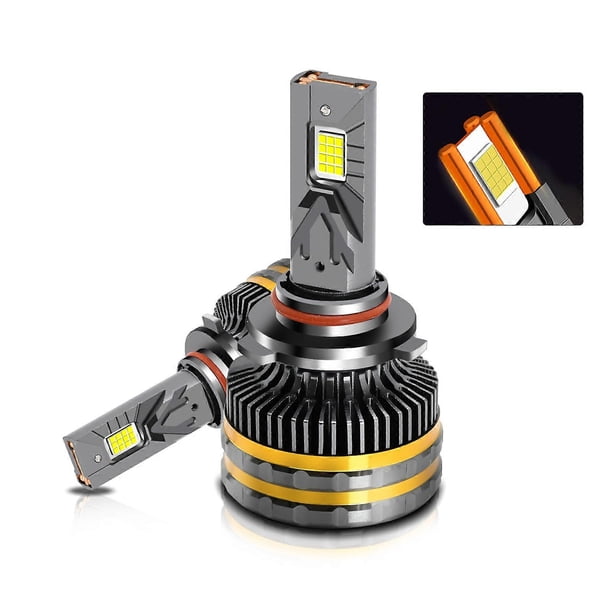 9005 LED Headlight Bulbs IP68 Waterproof Car LED Headlight Bulbs 6000K 200W 20000LM Bright LED Headlights Heat Dissipation Efficiently