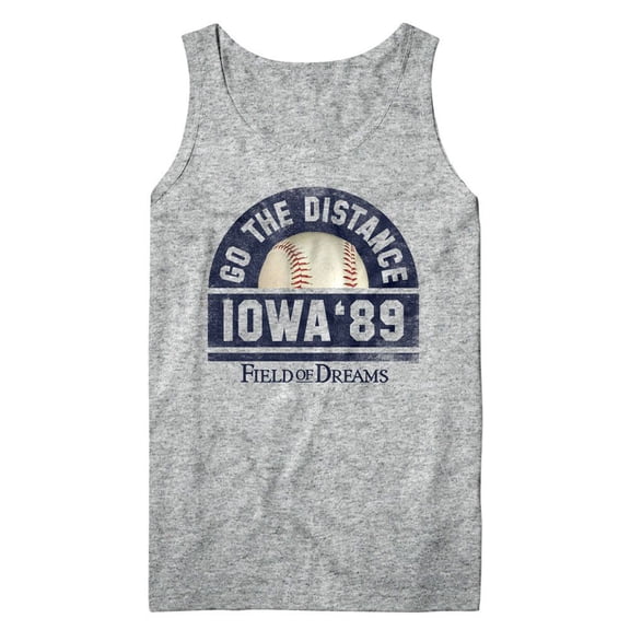 Field Of Dreams Go The Distance Gray Heather Adult Tank Top