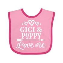 Inktastic Gigi and Poppy Love Me Boys or Girls Baby Bib