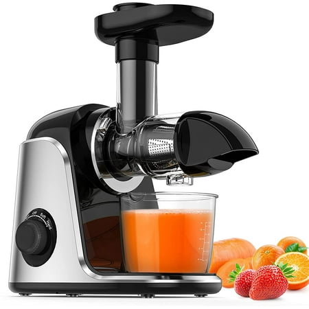 

Juicer Machine Slow Masticating Juicer with 2 Speed Modes & Reverse Function Easy to Clean Juicer BPA-Free Cold Press Juicer with Quiet Motor Includes Cleaning Brush &