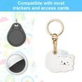 thumbnail image 4 of Leather Keychain Case Holder Compatible with Apple AirTag, GPS Airtag Keychain Finder Tracker with Key Ring, Anti-Scratch Protective Air Tag Cover, 4 of 7