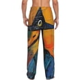 thumbnail image 3 of Uemuo Abstract Funny Duck Pattern Men's Wide Leg Palazzo Lounge Pants with Pockets Light Weight Loose Comfy Casual Pajama Pants-Medium, 3 of 9