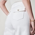 thumbnail image 4 of Pantalones acampanados con microcintura que combinan con todo, pantalones de traje casuales con colgante adelgazante para mujer, 4 of 6