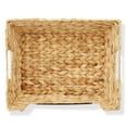 thumbnail image 6 of Casafield (Set of 2) Water Hyacinth Pantry Baskets with Handles and Chalkboard Labels - Natural, Wide Woven Storage Baskets for Kitchen Shelves, 6 of 7