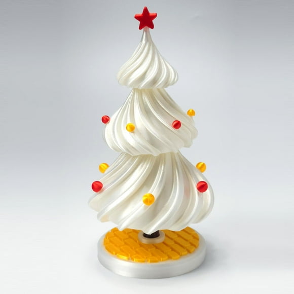 Vacemry Under $5 Dancing Christmas Tree, Animated Swinging Desktop Decoration, Battery Operated Motion Ornament for Office Desk, Festive Moving Tree with Colorful Beads