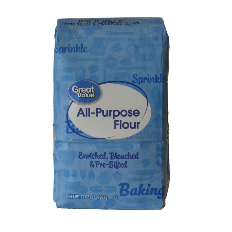 Great Value All-Purpose Enriched Flour 5 lb Bag for Baking Breads