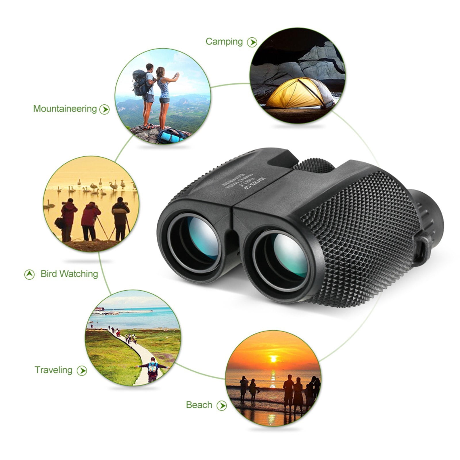 10X Compact High Power Binoculars for Outdoor Activities