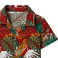 thumbnail image 4 of Ruyang Boys Short Sleeve Shirts Colorful Tropical Print Hawaiian Beach Tee Shirt Button Down Tops Summer Clothes, 4 of 5