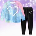 thumbnail image 2 of KPOPLK Toddler Baby Girl Clothes Pants Set Toddler Pullover Cute Print Long Sleeve Tops Fall Winter 2 Piece Outfits Size 5-6 Years, 2 of 9
