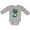 AC-Heather Grey, variant on Future Pickleball Champ Boys or Girls Long Sleeve Baby Bodysuit