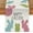 White, variant on Easter Table Runner 13x72 Inches, Bunny Rabbit Hello Peeps Spring Holiday Farmhouse Polka Dot Burlap Indoor Table Decorations for Home AT567-72
