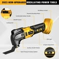 thumbnail image 4 of Cordless Oscillating Multi-Tool for Dewalt 20V Battery with 6-Speed Adjustment for Scraping, Sanding,Cutting Wood (Battery Not Included), 4 of 7