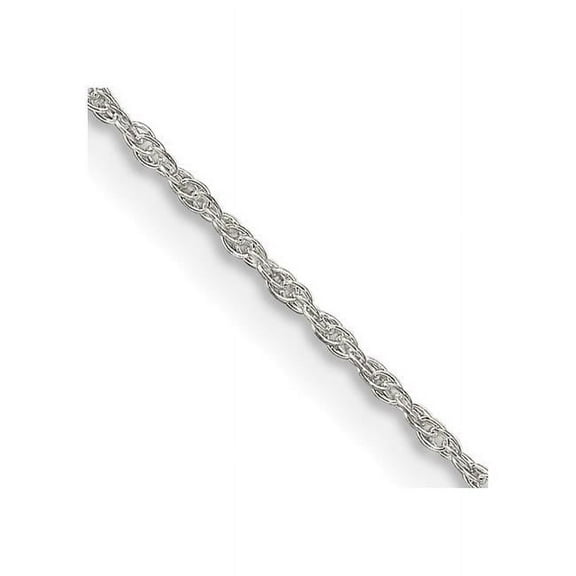 Finest Gold Sterling Silver 1.25 mm Loose 14 in. Rope Chain