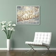 thumbnail image 3 of Studio Holiday and Seasonal Wall Art Canvas Prints 'Merry & Bright' Christmas Home Décor, Gray, Gold, 3 of 4