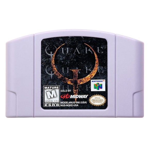 Video Games Compatible for the n64 console, replacement cartridge for Quake 64 NTSC