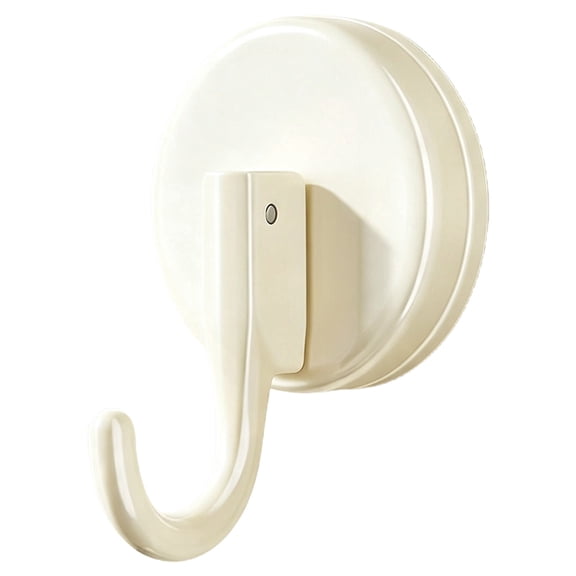 ZMGEJPW Suction Cup Hooks for Shower,Shower Hooks Mounting on Glass Doors, Tile, Mirrors, Metals,Hook for Hanging Towels, Robe, Jackets-White(1 Pack)