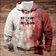 thumbnail image 2 of Funicet Mens Hooded Sweatshirt,Hooded Sweatshirt Men,Mens Leisure Draw Rope Hooded Sweatshirt Stained Lettering Print, 2 of 3