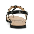 thumbnail image 3 of Journee Womens Gerra T-Strap Toe Ring Flat Sandals, 3 of 9