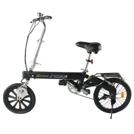 Costway 180W Lightweight Folding Electric Sporting Bicycle EBike Speed Lithium (Best Lightweight Bicycle In India)