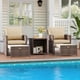 thumbnail image 1 of 5-piece patio muebles set con coffee mesa: all-weather, high-back para lawn, poolside, y backyard, 1 of 10