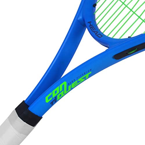 4 1/2 In Grip Conquest Tennis Racket HEAD Ti Pre-Strung Head Light Balance 27 Inch Racquet 