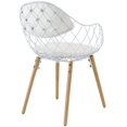 thumbnail image 3 of Modway Fauteuil Contemporain à Manger en Blanc, 3 of 4