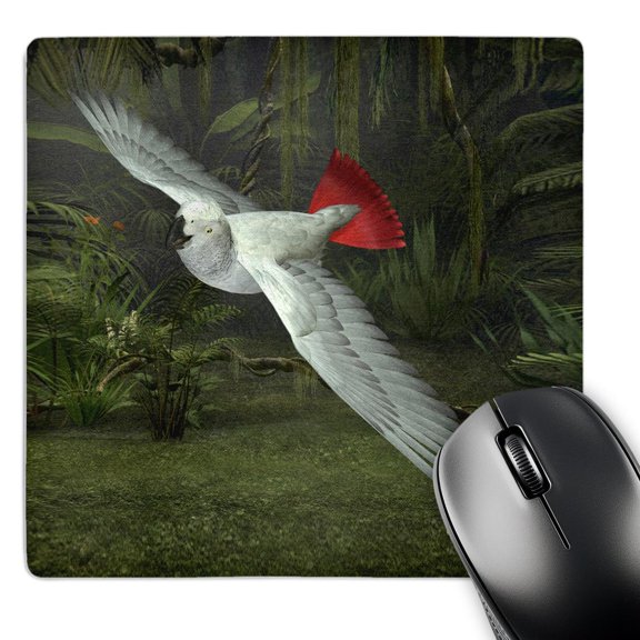 3dRose, Congo African Grey Parrot, MousePad