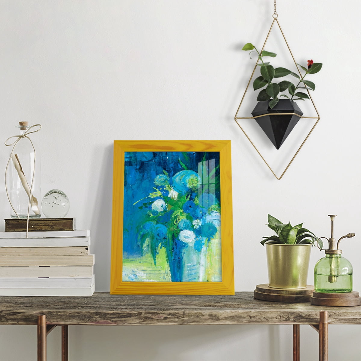 Literal Imaginings -Framed Print w/glass-Sunflower Yellow