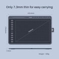 thumbnail image 3 of Huion Inspiroy HS611 Graphics Drawing Pen Tablet Tilt 8 Multimedia Keys 10 Express Keys (Space Grey), 3 of 8