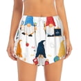 thumbnail image 2 of KLL School Cute Gnomes Pattern Shorts Women,Athletic Shorts High Waisted Running Shorts Pocket Sporty Short Gym Elastic Workout Shorts-Large, 2 of 7