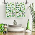thumbnail image 5 of Beige Clover Shamrock St. Patrick''s Day Kitchen Towels Dish Towels, 18x26 Inch Lucky Farmhouse Holiday Decoration Hand Towels Set of 2, 5 of 6