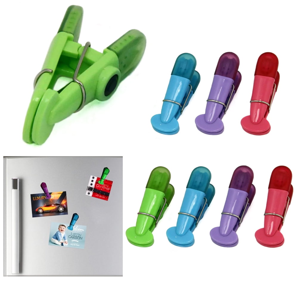 8pc Kitchen Bag Clips Food Chip Multi Purpose Clothespin Mini