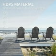 thumbnail image 6 of Dycanpo Adirondack Chairs with Cup Holder, 300lbs Weather Resistant, Dark Gray, 6 of 11