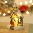 thumbnail image 2 of Christmas Decorations Christmas Snow Village Decor Xmas Lantern Decorative Resin House Building Figurine De Navidad Decoración with Luminous Light for Kids Boys, 2 of 4