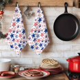 thumbnail image 6 of Independence Day Kitchen Towels Set of 2, Red Blue Stars 250 Years Anniversary Absorbent Dish Towels for Kitchen, Microfiber Hand Towel, Quick Drying Tea Towel for Cleaning Decorative Dishcloths, 6 of 7