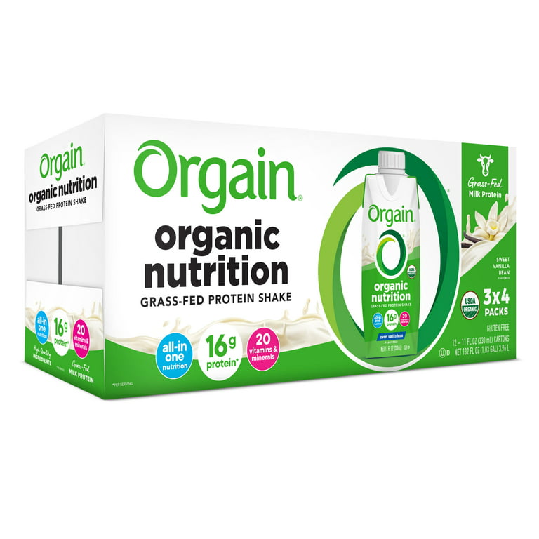 Orgain Clean Protein Vanilla Bean Protein Shake 11 fl oz, Drinks & Shakes