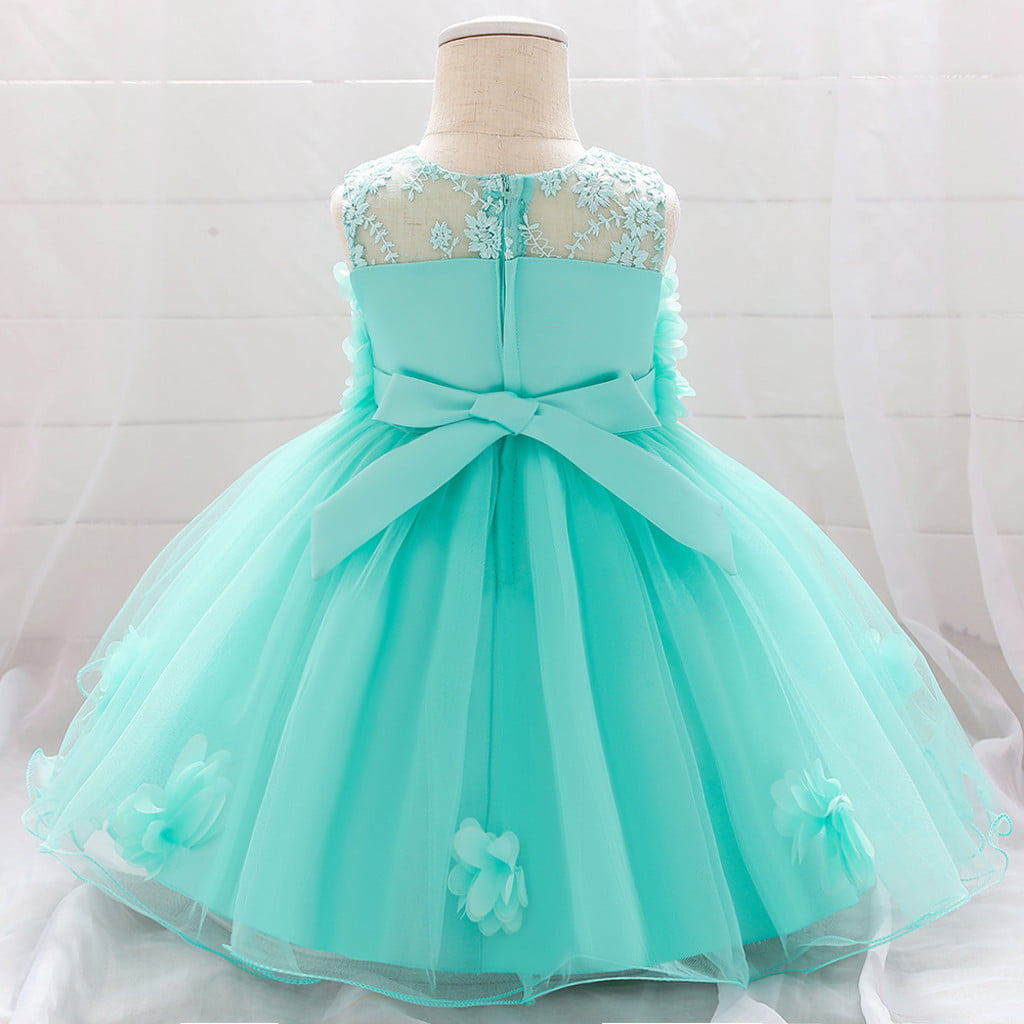 160Cm green princess girls dress for wedding birthday party with size 3-14  years x2120