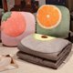 thumbnail image 1 of Conjunto de almohadas para mantas de viaje - Almohada y manta compacta de algodón suave para avión, coche, camping y oficina - 100x150cm verde y rosa, 1 of 5