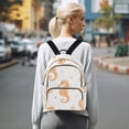 thumbnail image 7 of FORMRS Mini Backpack Purse for Women Travel Daypack Casual Shoulder Bag, White Seahorse, 7 of 7