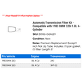 thumbnail image 2 of Automatic Transmission Filter Kit - Compatible with 1983 BMW 320i 1.8L 4-Cylinder, 2 of 2