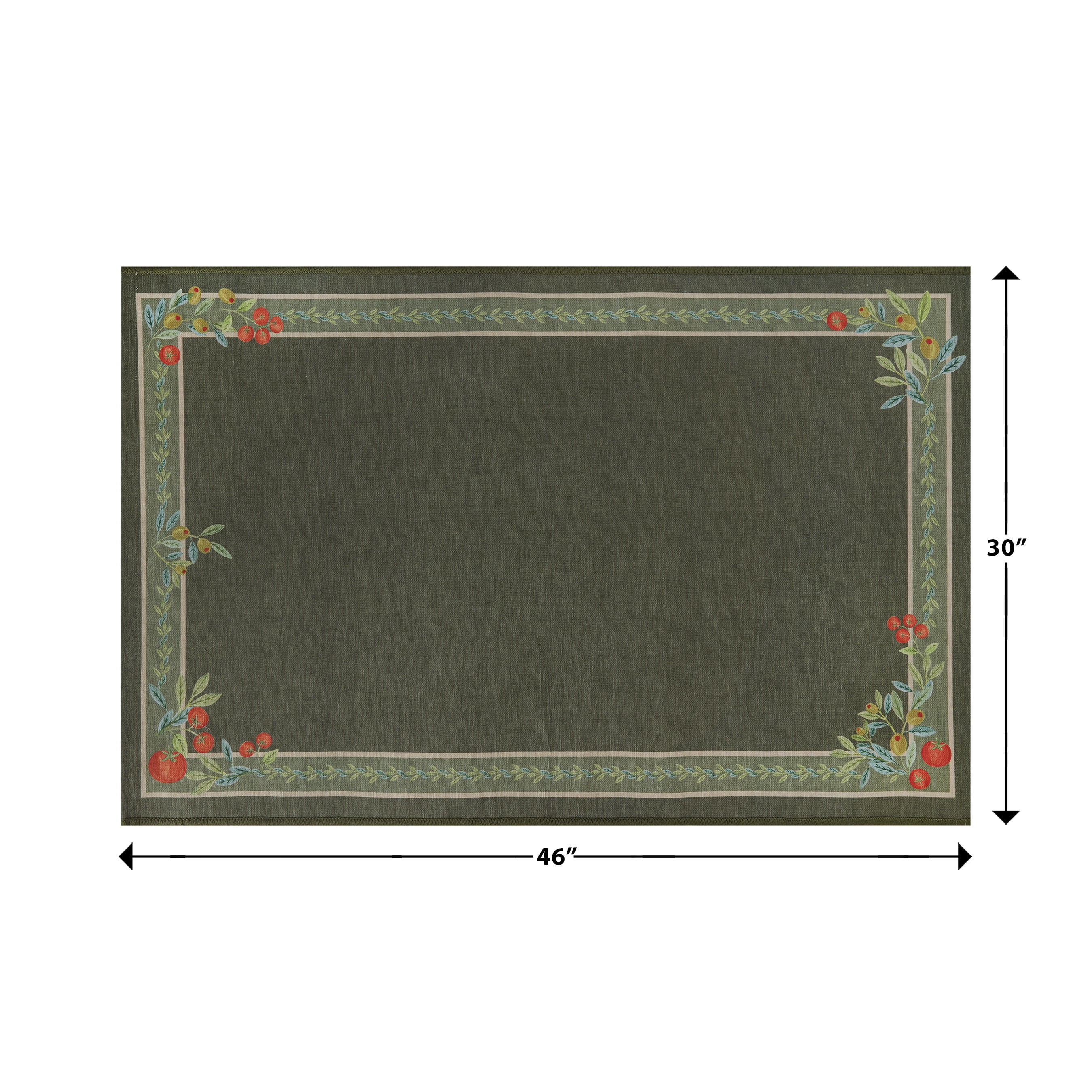Better Homes & Gardens Green Olive & Tomato 30" x 46" Accent Rug