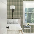 thumbnail image 2 of Scott Living Saranac Sage Flannel Peel And Stick Vinyl Wallpaper, 216-in by 20.5-in, 30.75 sq. ft., 2 of 3