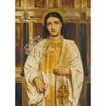 thumbnail image 3 of Simeon Solomon 18x24 Black Modern Framed Museum Art Print Titled - A Saint of the Eastern Church (1867-8), 3 of 5