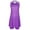 Purple, variant on 2 Piece Skirt Sets for Women Casual Sleeveless Solid Zip Up Sports Dress Shorts Sports Suit Womens Summer Outfits Purple L